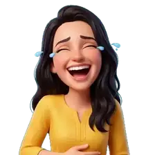 Animated sticker: laugh